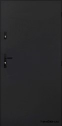 Massive Außentüren FLAT BLACK 70/80/90/100