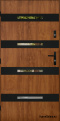 Türspiegel W-7 SCHWARZ 70/80/90/100