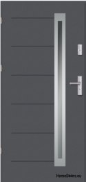 Nordland INOX THICK warme Außentür 1,2Wm2k 70mm, STANDARD, 90 L
