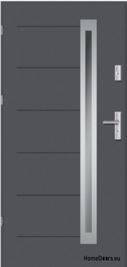 Nordland INOX THICK warme Außentür 1,2Wm2k 70mm, STANDARD, 90 L