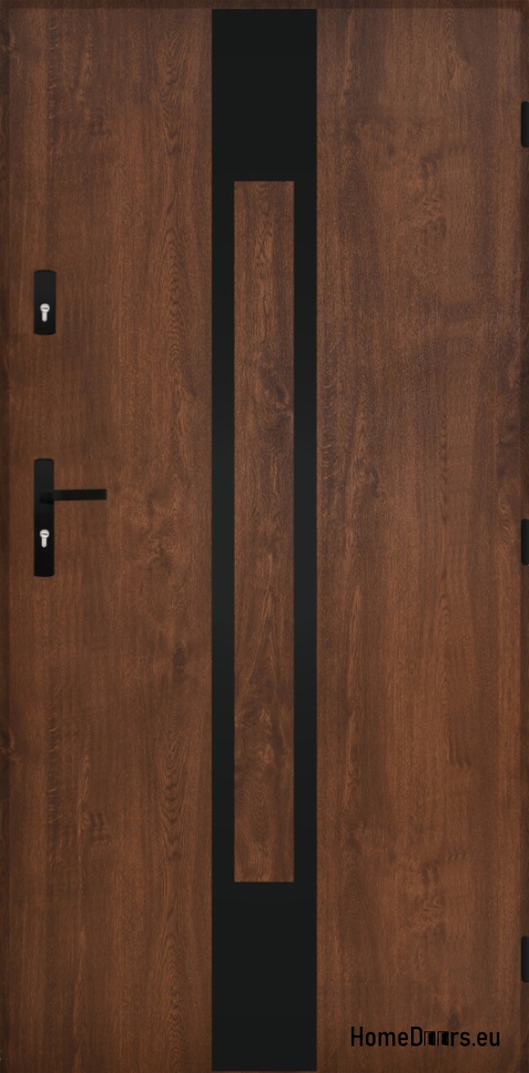 Massive Außentür A-11 SCHWARZ 70/80/90/100