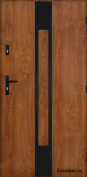 Massive Außentür A-11 SCHWARZ 70/80/90/100