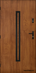 Massive Außentür A-12 SCHWARZ 70/80/90/100