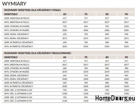 Innenverglaste Raumtür EMOR Badezimmer 70