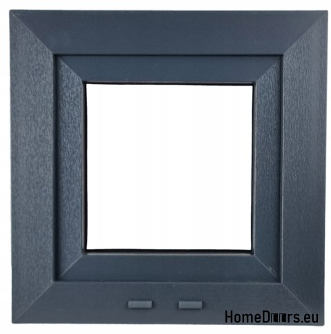 PVC FENSTER RU LINKS 600x500 / 60x50 ANTHRAZIT/WEISS, SOFORT LIEFERBAR