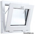 PVC-KIPPFENSTER 800x500 / 80x50 ANTHRAZIT/WEISS, STARK, MIT GRIFF, GEBRAUCHSFERTIG