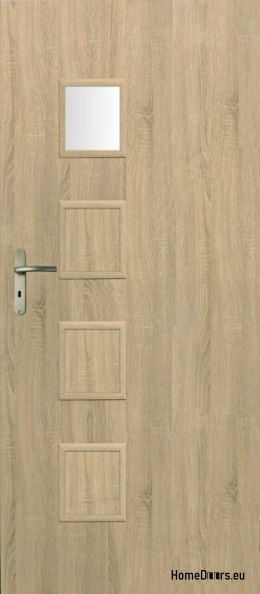 Drzwi Wewnętrzne Pokojowe Przeszklone LAWA WC 90 Kolor Sonoma