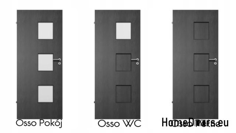 Osso WC 80 Paneel Innentür lackiert Farben