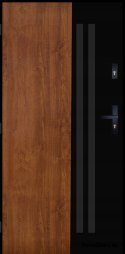 Außentür PANTOR ALPINE-PASIVE 02 Links 90 Golden Oak Dick72mm Warm