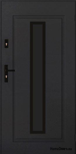 Außentür PANTOR LEO 01 80 Rechts Anthrazit DICK 72 mm WARM