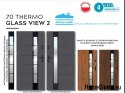 Warme Außentür THERMO GLASS 4er Pack 4 Verglasung 70mm, STANDARD, 90 L