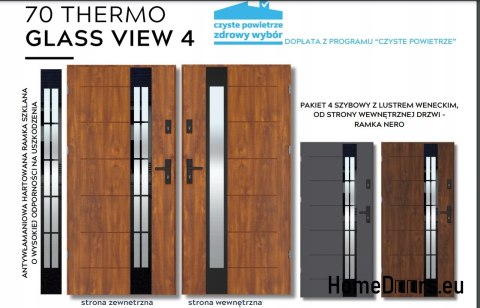Warme Außentür THERMO GLASS 4er Pack 4 Verglasung 70mm, STANDARD, 90 L Warme Außentür THERMO GLASS 4er Pack 4 Verglasung 70mm, STANDARD, 90 L