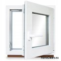 PVC FENSTER RU RECHTS 600x900 / 60x90 WEISS