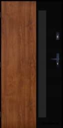 PANTOR ALPINE-PASIVE 01 Außentür Links 90 Golden Oak Dick72mm Warm