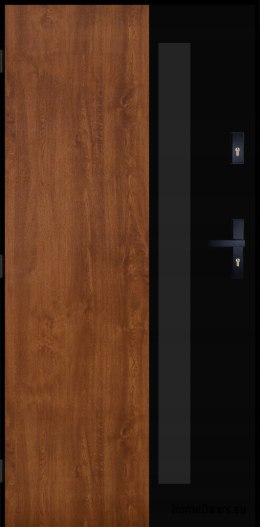 PANTOR ALPINE-PASIVE 01 Außentür Links 90 Golden Oak Dick72mm Warm