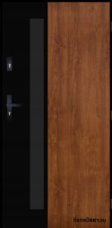 PANTOR ALPINE-PASIVE 01 Außentür Rechts 90 Golden Oak Dick 72mm