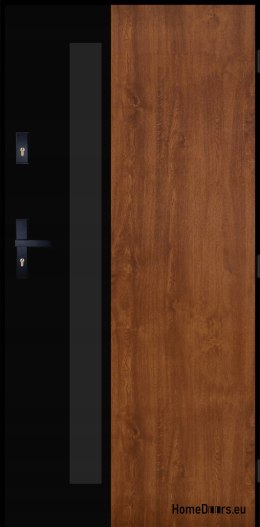 PANTOR ALPINE-PASIVE 01 Außentür Rechts 90 Golden Oak Dick 72mm