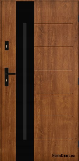 PANTOR ALPINE-PASIVE 03 Außentür Rechts 90 Golden Oak Stark 72mm
