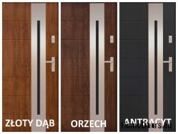 Außentür PANTOR ALPINE-PASIVE 04 Links 90 Anthrazit stark 72mm warm