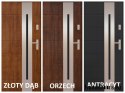 PANTOR ALPINE-PASIVE 04 Außentür Links 90 Nussbaum stark 72mm warm