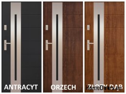 Außentür PANTOR ALPINE-PASIVE 04 Rechts 90 Anthrazit Dick72mm Warm