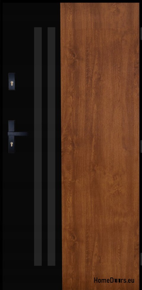 Außentür PANTOR BERGEN 01 Rechts 90 Golden Oak Thick 72mm Warm