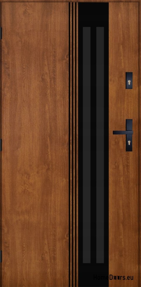 Außentür PANTOR BERGEN 02 Links 90 Golden Oak Thick 72mm Warm Außentür PANTOR BERGEN 02 Links 90 Golden Oak Thick 72mm Warm