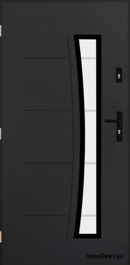 Stabile Außentür mit Glas 55mm POP 02 80 links anthrazit