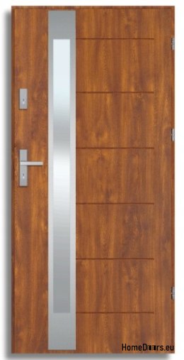 BREMA INOX Außentür mit Einwegspiegel, STARK 70mm, OFF-the-SHELF, 90 P