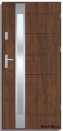 BREMA INOX Außentür mit Einwegspiegel, STARK 70mm, OFF-the-SHELF, 90 P