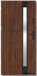 BREMA NERO Außentür mit Einwegspiegel, STÄRKE 70mm, STANDARD, 90 L