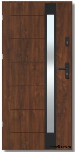 BREMA NERO Außentür mit Einwegspiegel, STÄRKE 70mm, STANDARD, 90 L