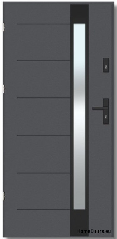BREMA NERO Außentür mit Einwegspiegel, STÄRKE 70mm, STANDARD, 90 L BREMA NERO Außentür mit Einwegspiegel, STÄRKE 70mm, STANDARD, 90 L