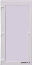 PVC TECHNISCHE HAUSTÜR FÜR DEN AUSSENBEREICH 100X205 cm WEISS LINKS