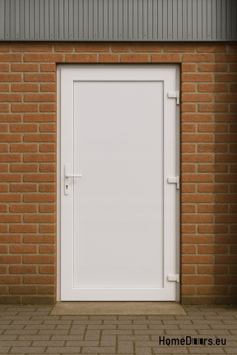 PVC TECHNISCHE HAUSTÜR FÜR DEN AUSSENBEREICH 100X205 cm WEISS RECHTS PVC TECHNISCHE HAUSTÜR FÜR DEN AUSSENBEREICH 100X205 cm WEISS RECHTS