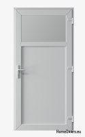 PVC TECHNISCHE HAUSTÜR FÜR DEN AUSSENBEREICH 100X205 cm WEISS RECHTS