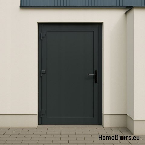 PVC TECHNISCHE HAUSTÜR FÜR DEN AUSSENBEREICH 90X205 cm ANTHRAZIT LINKS PVC TECHNISCHE HAUSTÜR FÜR DEN AUSSENBEREICH 90X205 cm ANTHRAZIT LINKS