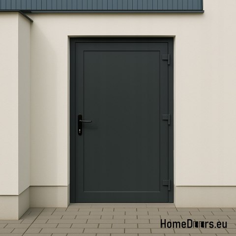 PVC TECHNISCHE AUSSENTÜREN FÜR HAUSHALTE 90X205 cm ANTHRAZIT RECHTS PVC TECHNISCHE AUSSENTÜREN FÜR HAUSHALTE 90X205 cm ANTHRAZIT RECHTS