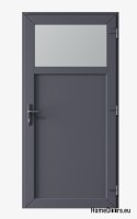 PVC TECHNISCHE AUSSENTÜREN FÜR HAUSHALTE 90X205 cm ANTHRAZIT RECHTS
