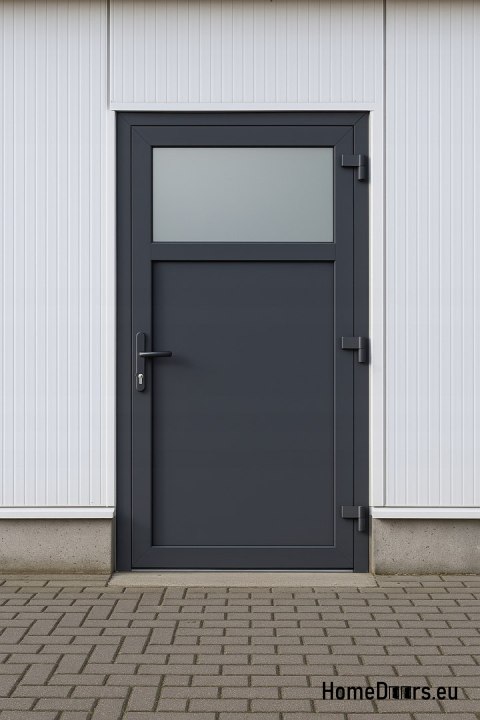 PVC TECHNISCHE AUSSENTÜREN FÜR HAUSHALTE 90X205 cm ANTHRAZIT RECHTS PVC TECHNISCHE AUSSENTÜREN FÜR HAUSHALTE 90X205 cm ANTHRAZIT RECHTS
