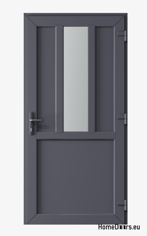 PVC TECHNISCHE AUSSENTÜREN FÜR HAUSHALTE 90X205 cm ANTHRAZIT RECHTS PVC TECHNISCHE AUSSENTÜREN FÜR HAUSHALTE 90X205 cm ANTHRAZIT RECHTS