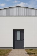 PVC TECHNISCHE AUSSENTÜREN FÜR HAUSHALTE 90X205 cm ANTHRAZIT RECHTS