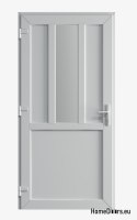 PVC TECHNISCHE HAUSTÜR FÜR DEN AUSSENBEREICH 90X205 cm WEISS LINKS