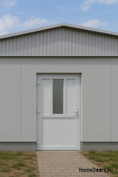 PVC TECHNISCHE HAUSTÜR FÜR DEN AUSSENBEREICH 90X205 cm WEISS LINKS PVC TECHNISCHE HAUSTÜR FÜR DEN AUSSENBEREICH 90X205 cm WEISS LINKS