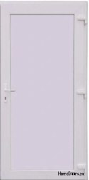 PVC TECHNISCHE HAUSTÜREN FÜR DEN AUSSENBEREICH 90X205 cm WEISS RECHTS