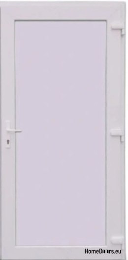 PVC TECHNISCHE HAUSTÜREN FÜR DEN AUSSENBEREICH 90X205 cm WEISS RECHTS