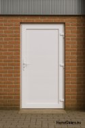 PVC TECHNISCHE HAUSTÜREN FÜR DEN AUSSENBEREICH 90X205 cm WEISS RECHTS