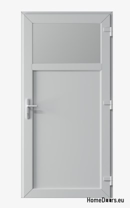 PVC TECHNISCHE HAUSTÜREN FÜR DEN AUSSENBEREICH 90X205 cm WEISS RECHTS