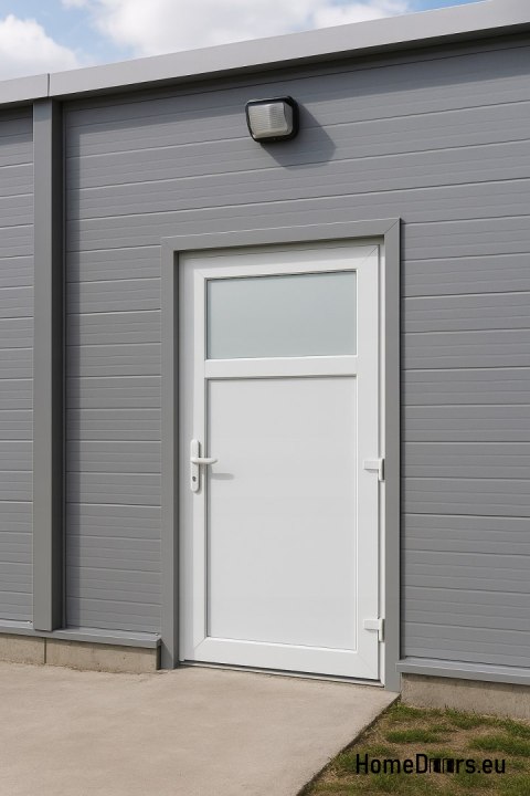PVC TECHNISCHE HAUSTÜREN FÜR DEN AUSSENBEREICH 90X205 cm WEISS RECHTS PVC TECHNISCHE HAUSTÜREN FÜR DEN AUSSENBEREICH 90X205 cm WEISS RECHTS
