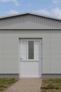 PVC TECHNISCHE HAUSTÜREN FÜR DEN AUSSENBEREICH 90X205 cm WEISS RECHTS